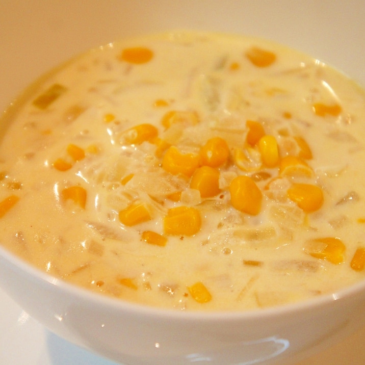 炒め玉ねぎの甘さが優しい コーンスープ レシピ 作り方 By すたーびんぐ 楽天レシピ